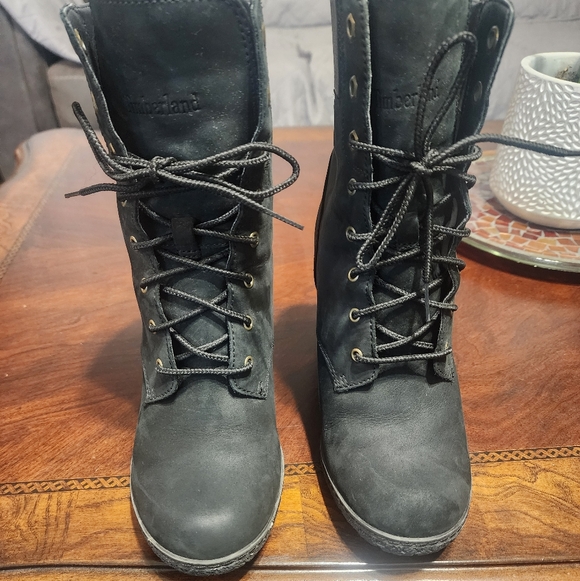 Timberland Black Lace-Up Boots - Picture 2 of 10